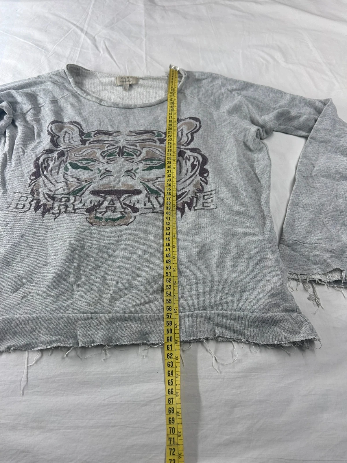 Grijze vintage geribbelde trui van Zara Trafaluc – photo 9